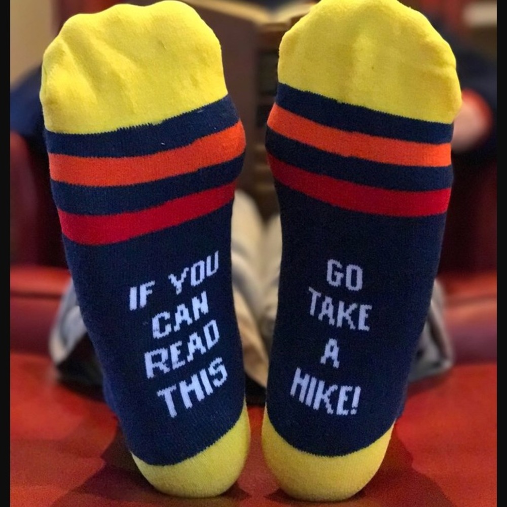 Go Take A Hike socks!!
